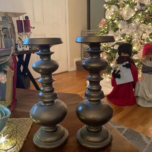 Modern Metallic Candle Holders